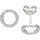 Jobo Ohrstecker rund Silber 36 Zirkonia 8,6 mm