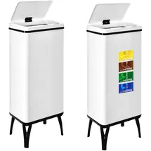 well home mobiliario & decoración Smart Mülleimer 60 l Weiß