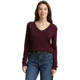 Tom Tailor Damen, 1012976 Pullover, 16427 - bordeaux Red, S EU