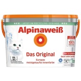 Alpina Wandfarbe Weiß Das Original Spritzfrei matt 10 L konservierungsmittelfrei