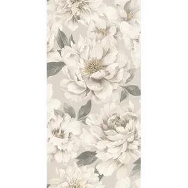 Rasch Textil Papiertapete Tapete Blumen Floral 53 x 1005 Cm Rasch Selection Grau