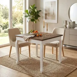 CLP Lindon 80 x 80 cm weiß/braun
