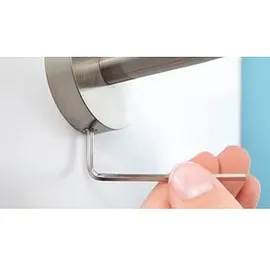 Tesa MOON weiß, silber Metall, 1 St.