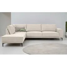otto home Ecksofa OTTO HOME "OLAND L-Form, B: 289 cm, Skandi-Design", beige, B:289cm H:85cm T:210cm, 100% Polyester, Sofas, Ecksofa, Struktur, Flachgewebe, Luxus-Microfaser, Boucle