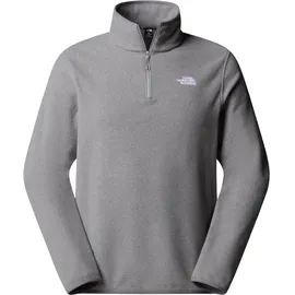 The North Face Glacier Fleece 1/4 Zip Pullover Grau/Silber S