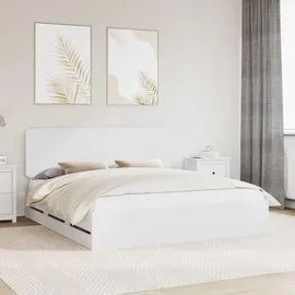 vidaXL Moderner Bettrahmen 180 x 200 cm Weiß