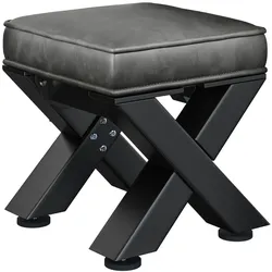 JUANA | Bistro Sitzhocker | B:H 40 x 51cm | Schwarz/ Anthrazit