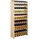 Proregal Weinregal Pinotwine C HxBxT 138,4 x 72,8 x 26,5 cm 77 Flaschen Massives Kiefernholz Natur Unbehandelt