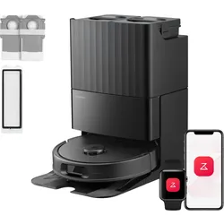 Roborock QV 35S – Roboter-Staubsauger mit Multifunktions-Dockingstation, Set mit Staubbeuteln und Filter