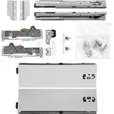 vasalat BLUM Schubladenschienen TANDEM Zargenhöhe 115mm 20kg, NL300mm, grau, bis KB600mm