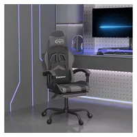 VidaXL Gaming-Stuhl mit Fußstütze Schwarz und Grau