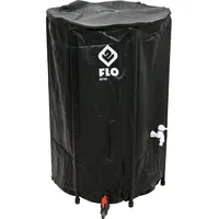 TRIZERATOP FLO Regentonne Faltbar 250 L Schwarz - Schwarz