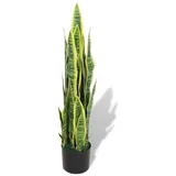 vidaXL Künstliche Sansevieria Bogenhanf mit Topf 90 cm Grün