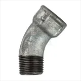 Gebo - Temperguss Fitting Bogen 1/2' 45° Ig/ag Dn15 Winkel Rohrbogen