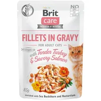 Brit Care Fillets in Gravy Turkey & Salmon 48x85g