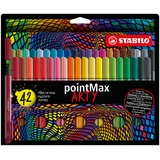 Stabilo pointMax ARTY Filzstifte farbsortiert, 42