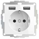 2USB inChargePRO USB AA Steckdose 12W 2.4A Glänzend Weiß