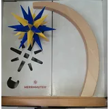 Herrnhuter Sterne 71576 Sternenbogen A1e blau/gelb Edition Oberlausitz Buche Natur - Klarlack
