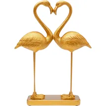 Kare Design Deko Figur Flamingo Love Gold 39cm