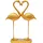 Kare Design Deko Figur Flamingo Love Gold 39cm