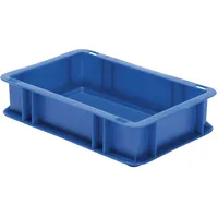 La-Ka-Pe Transportstapelbehälter blau L300xB200xH75mm Wände/Boden geschl. PP LA-KA-PE