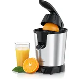 Arendo - Edelstahl Saftpresse elektrisch - Zitruspresse Orangenpresse Entsafter - 800 Watt Hochleistungsmotor - sehr hohe Ergiebigkeit - Edelstahlkegel - BPA frei - Spülmaschinen-geeignet