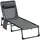 Outsunny Vallsero Gartensonnenliege,, Metall, cm, Gartenmöbel, Gartenliegen