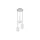 GLOBO Blacky I 3-flg. 46 cm grau Glas
