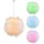 GLOBO Federlampe 1-flg. dimmbar 60 cm weiß Textil