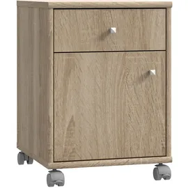 Forte Tempra Rollcontainer 38,6 x 42 x 54,1 cm braun