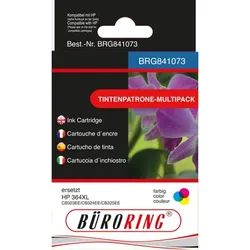 Büroring Multipack Tintenpatronen 364XL farbig für Photosmart D5460 4016058027469 Büroring BRG841073
