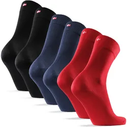 Socken Bamboo Businesssocken rot ROT UK 9-12 / EU 43-47