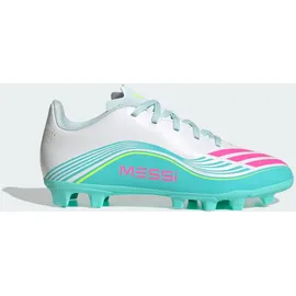 adidas F50 Messi Club MG Fußballschuhe Kinder Cloud White/Lucid Pink/Flash Aqua 38