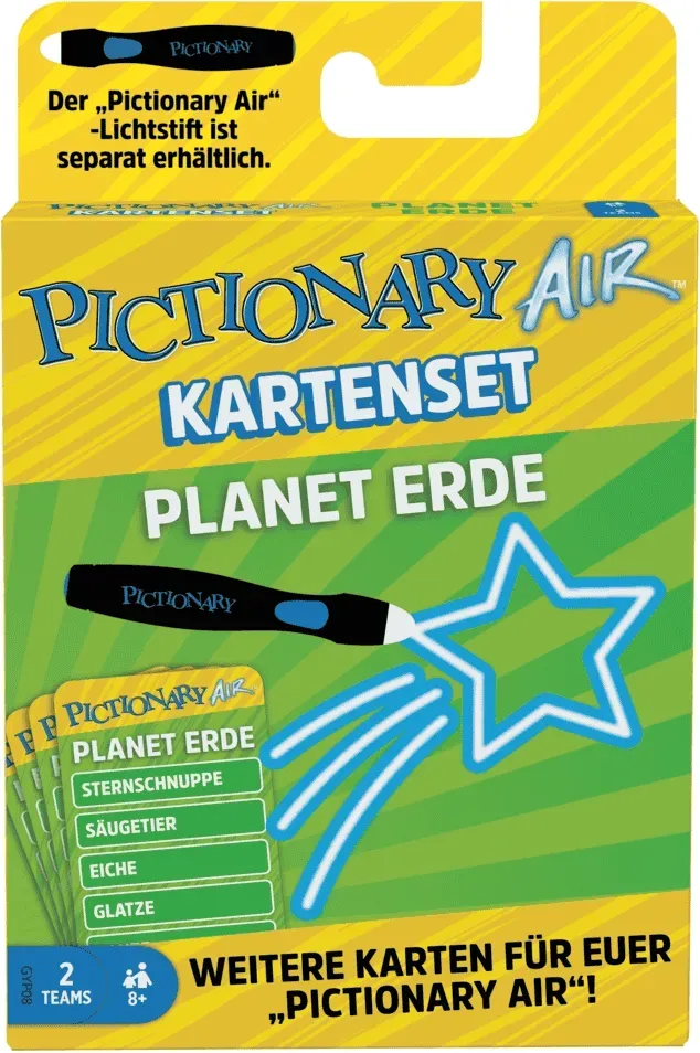 Mattel Games Pictionary Air Expansion Card Set - Planet Erde - Familienspiel