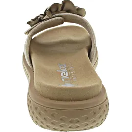 Rieker Pantolette Sommerschuh, Hausschuh, Strandschuh mit bequemem Fußbett, Gr. 39