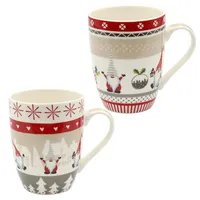 Dekohelden24 Wichtel Becher 0,34 l Weiß 2 St.