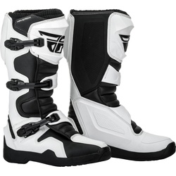 Fly Racing Maverik, Stiefel - Schwarz/Weiß - 11 US
