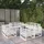 vidaXL Garten-Lounge-Set 8-tlg. weiß Kiefer
