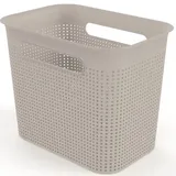 Rotho Aufbewahrungsbox Brisen 7l Kunststoff Braun Cappuccino M (Medium)