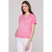 Soccx Damen Kapuzenshirt mit Rücken-Artwork Floral Pink, Xs -