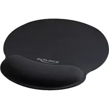 DeLock Mauspad mit Handballenauflage Schwarz