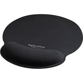 DeLock Mauspad mit Handballenauflage Schwarz