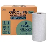 Fripa Küchenrollen OECOLIFE 3-lagig, 9 Rollen