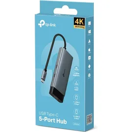 TP-Link UH5020C USB C Hub PD100W, 4K HDMI, 1×USB-C 3.0, 2×USB-A 3.0, Plug & Play, Kompatibel mit Mac OS, Windows, Linux, iPadOS, iOS, Android, ChromeOS, Nintendo