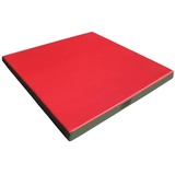 NiroSport Weichbodenmatte NiroSport Turnmatte 100 x 100 x 8 cm Gymnastikmatte Fitnessmatte (1er-Pack), abwaschbar, robust rot