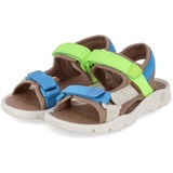 Bisgaard Kinder Sandalen NICO Blau-Grün Textil, Größe:32, Farbauswahl:Multicolor