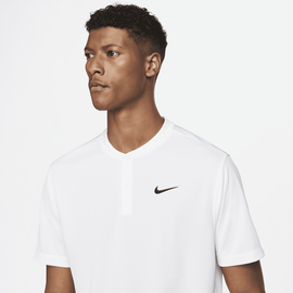 Nike NikeCourt Dri-FIT Tennis-Blade-Poloshirt für Herren - Weiß, M