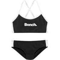 BENCH Bustier-Bikini Schwarz/Weiß 158/164
