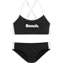 BENCH Bustier-Bikini Schwarz/Weiß 158/164