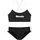 BENCH Bustier-Bikini Schwarz/Weiß 158/164